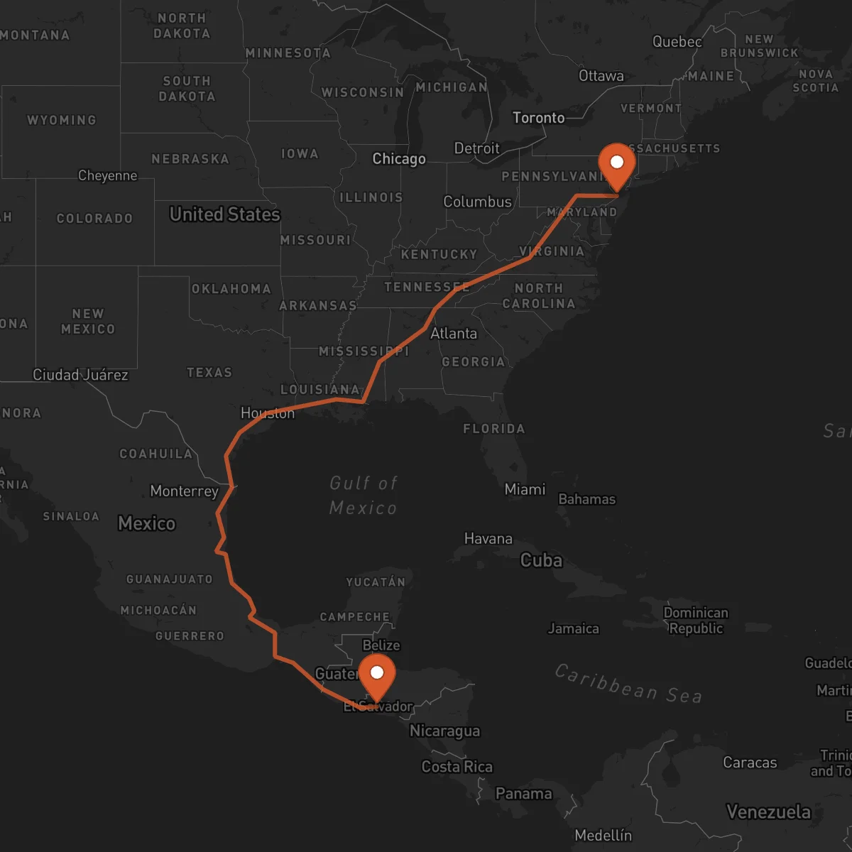 Ruta Cojutepeque - Trenton