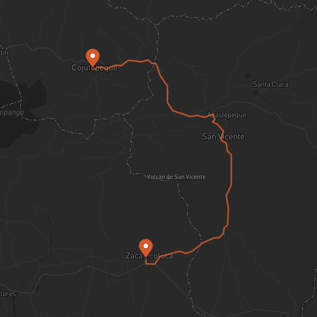 Ruta Cojutepeque - Zacatecoluca