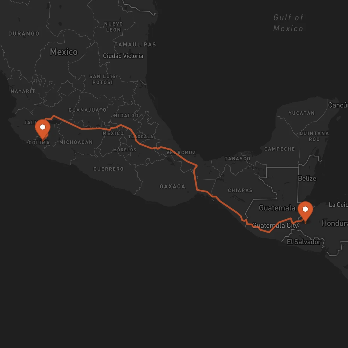 Ruta Colima - Santa Rosa de Copán