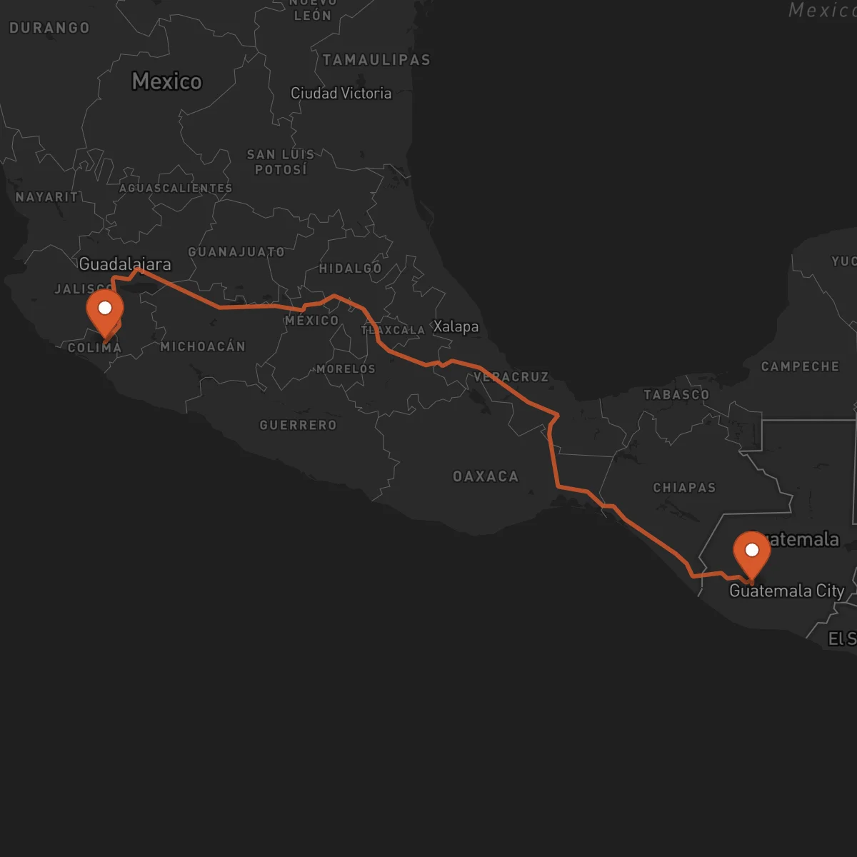 Ruta Sololá - Colima