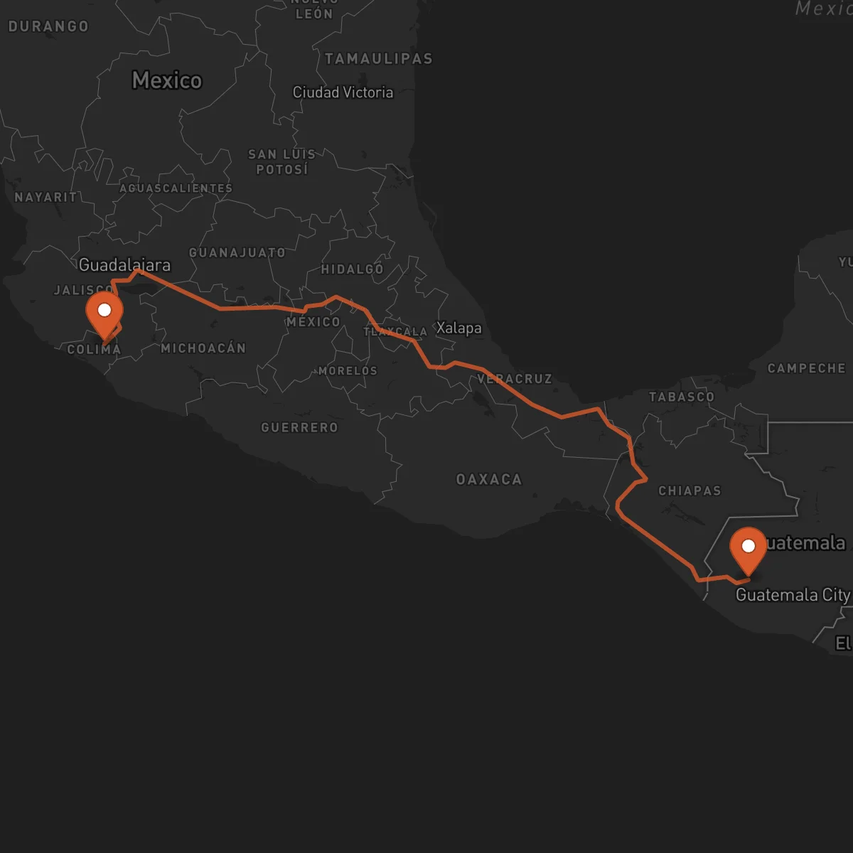 Ruta Totonicapán - Colima
