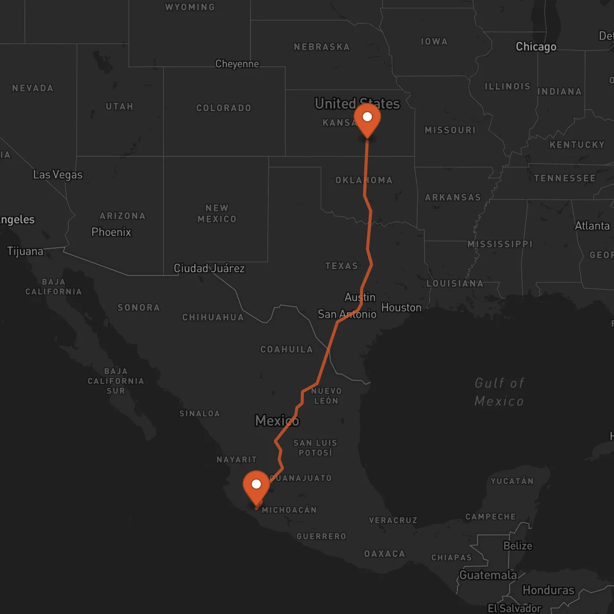 Ruta Wichita - Colima