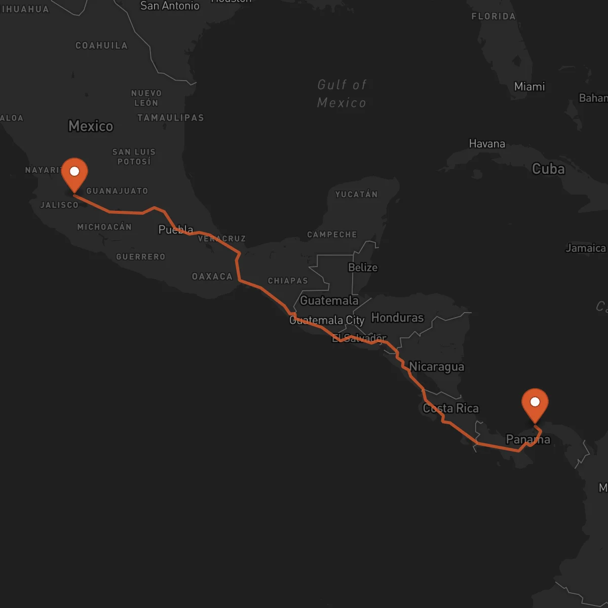 Ruta Guadalajara - Colón