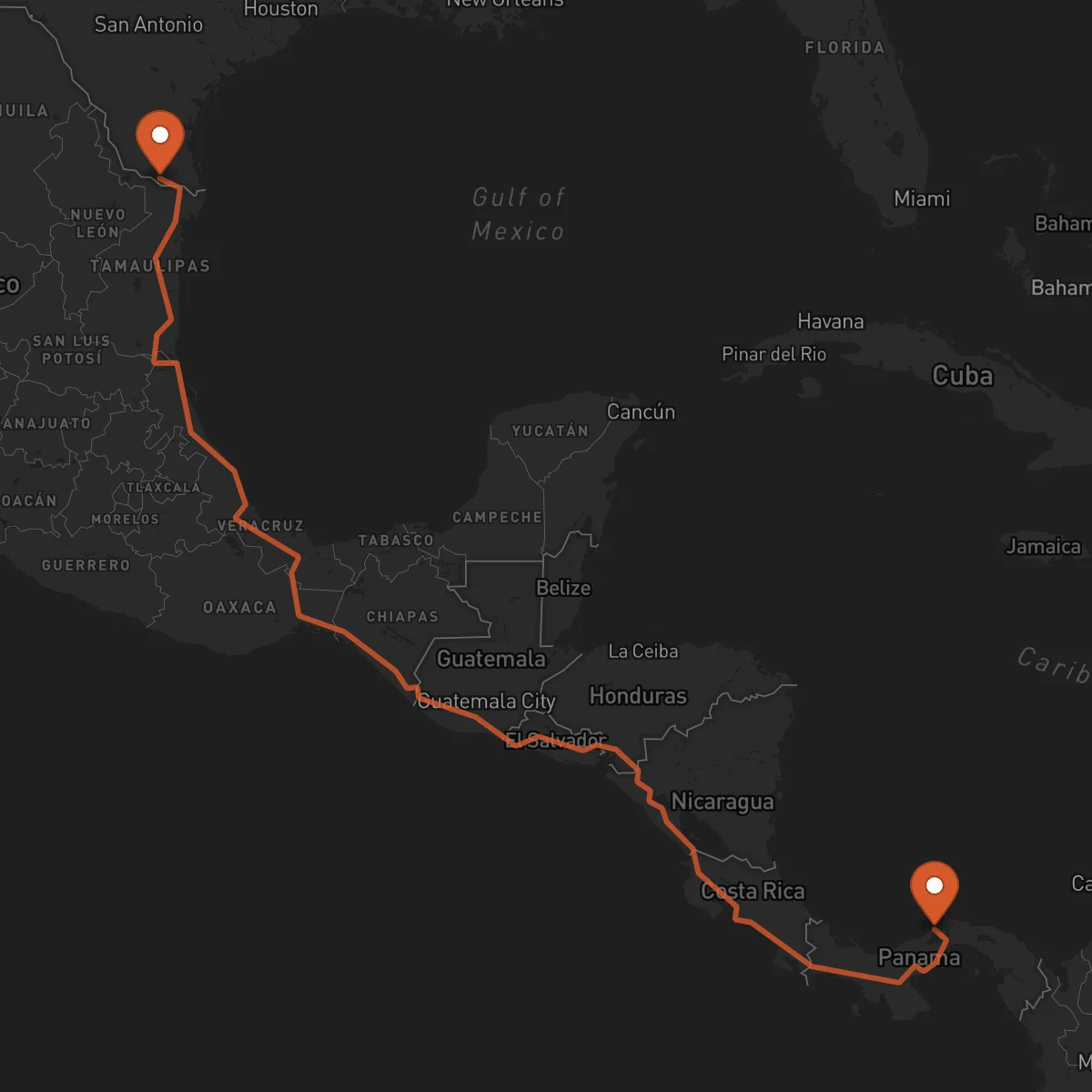 Ruta McAllen - Colón