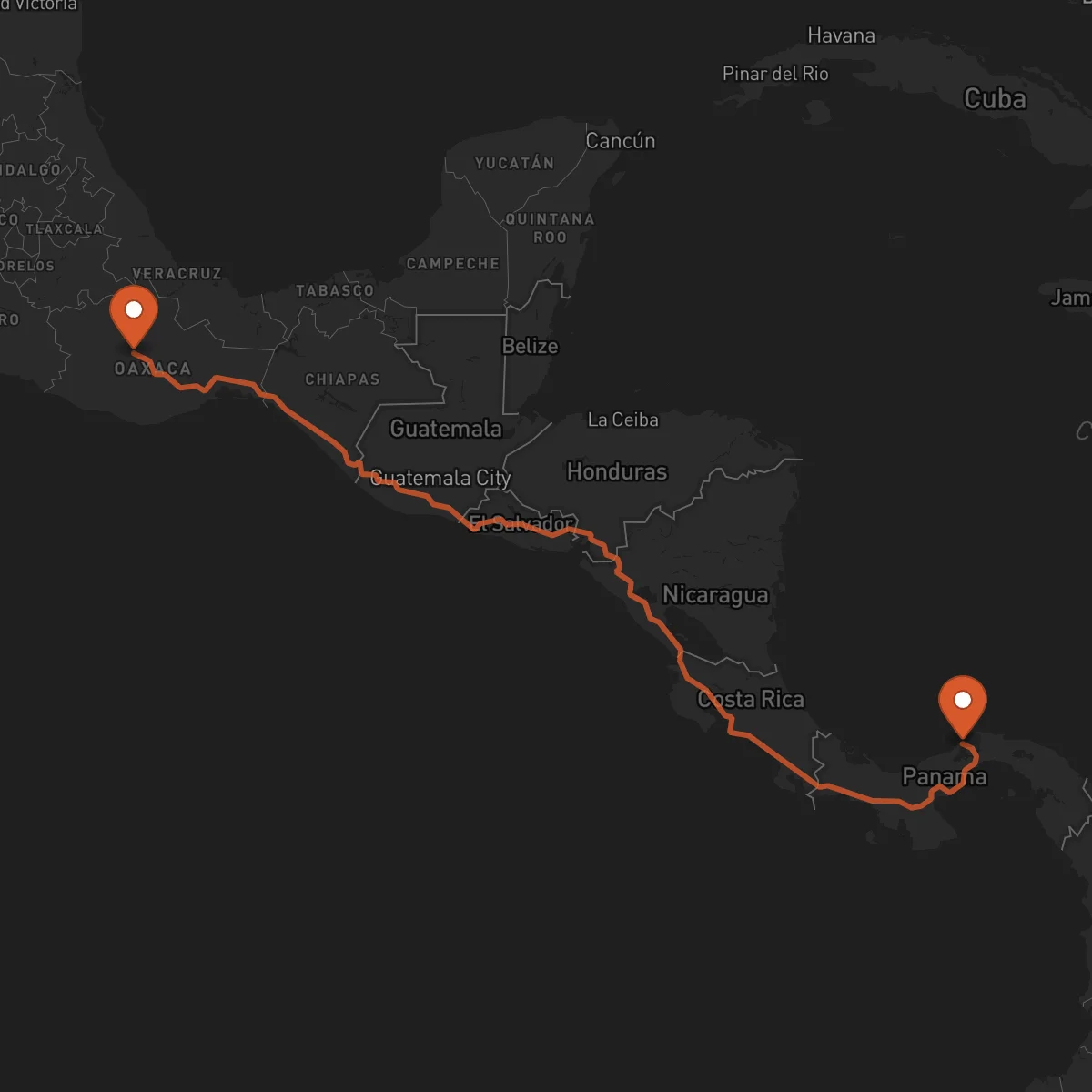 Ruta Colón - Oaxaca de Juárez