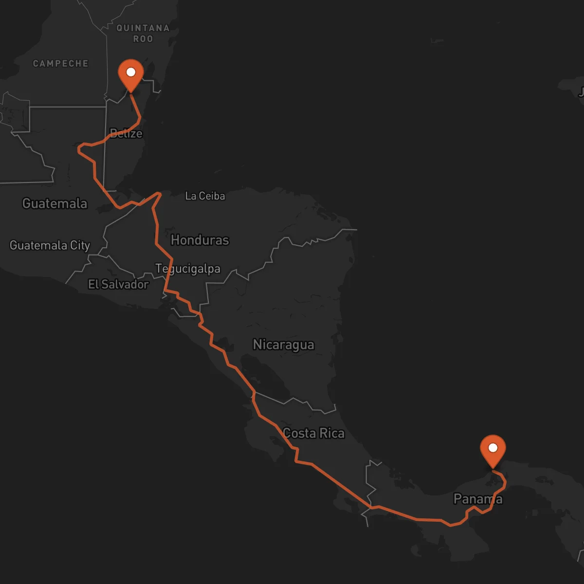 Ruta Colón - Orange Walk Town