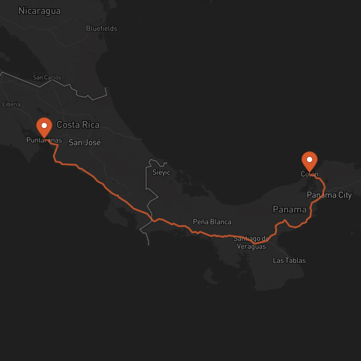 Ruta Colón - Puntarenas