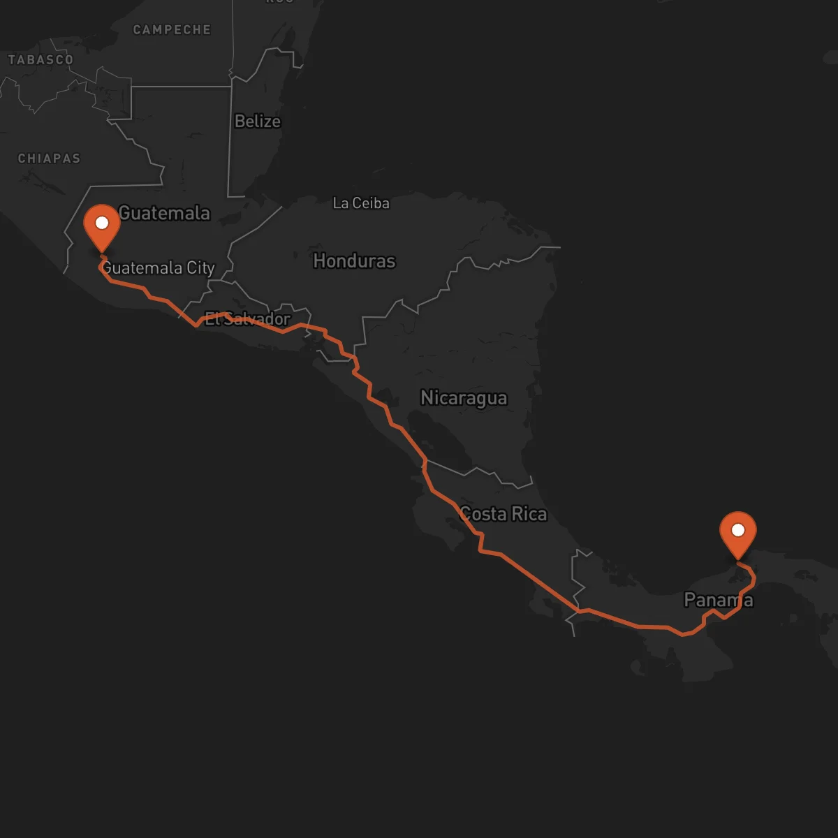 Ruta Quetzaltenango - Colón