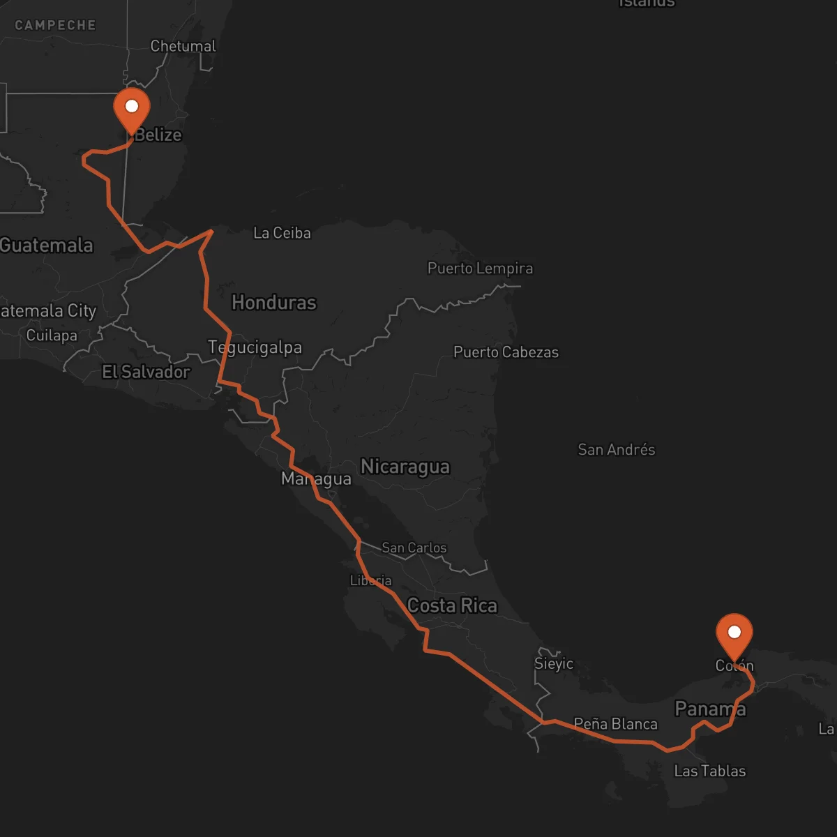 Ruta San Ignacio - Colón