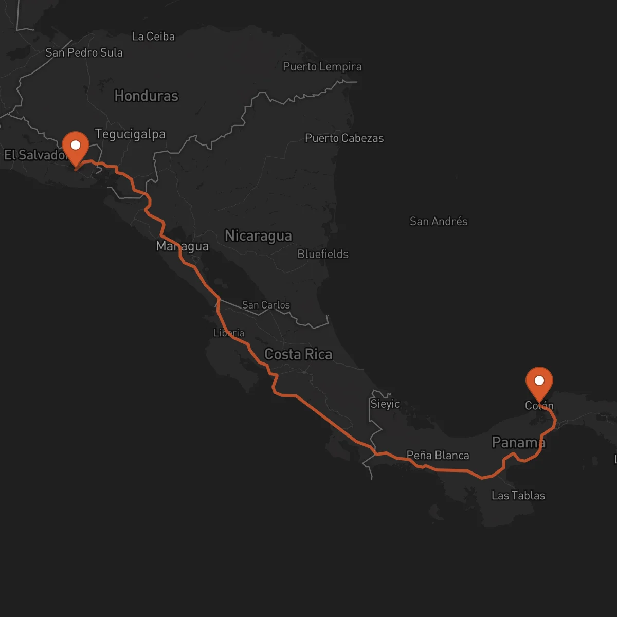 Ruta San Miguel - Colón