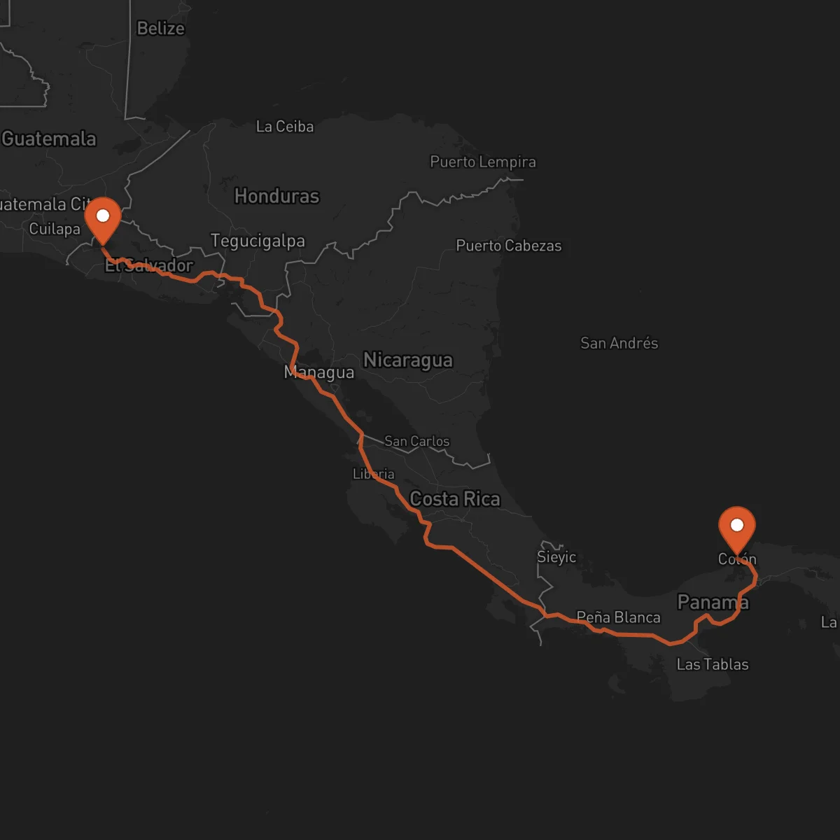 Ruta Santa Ana - Colón
