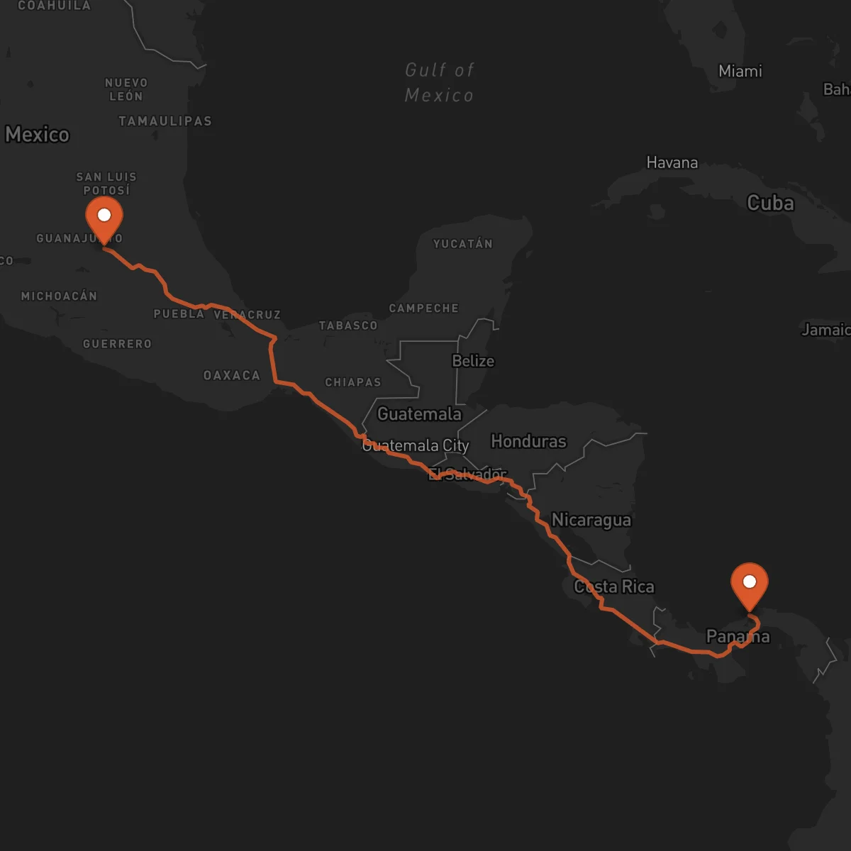 Ruta Santiago de Querétaro - Colón