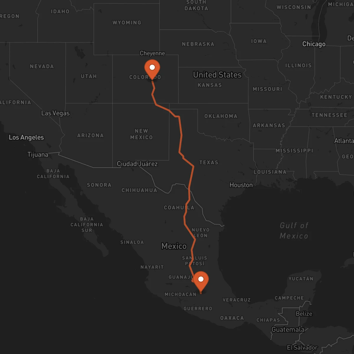 Ruta Toluca - Colorado Springs