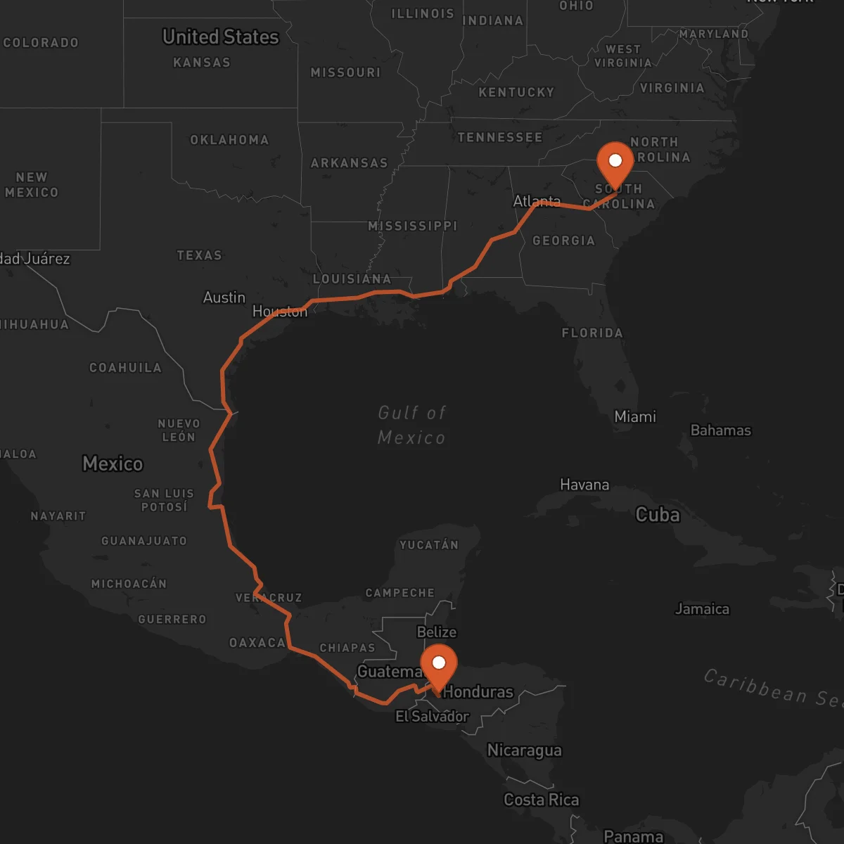 Ruta Gracias - Columbia