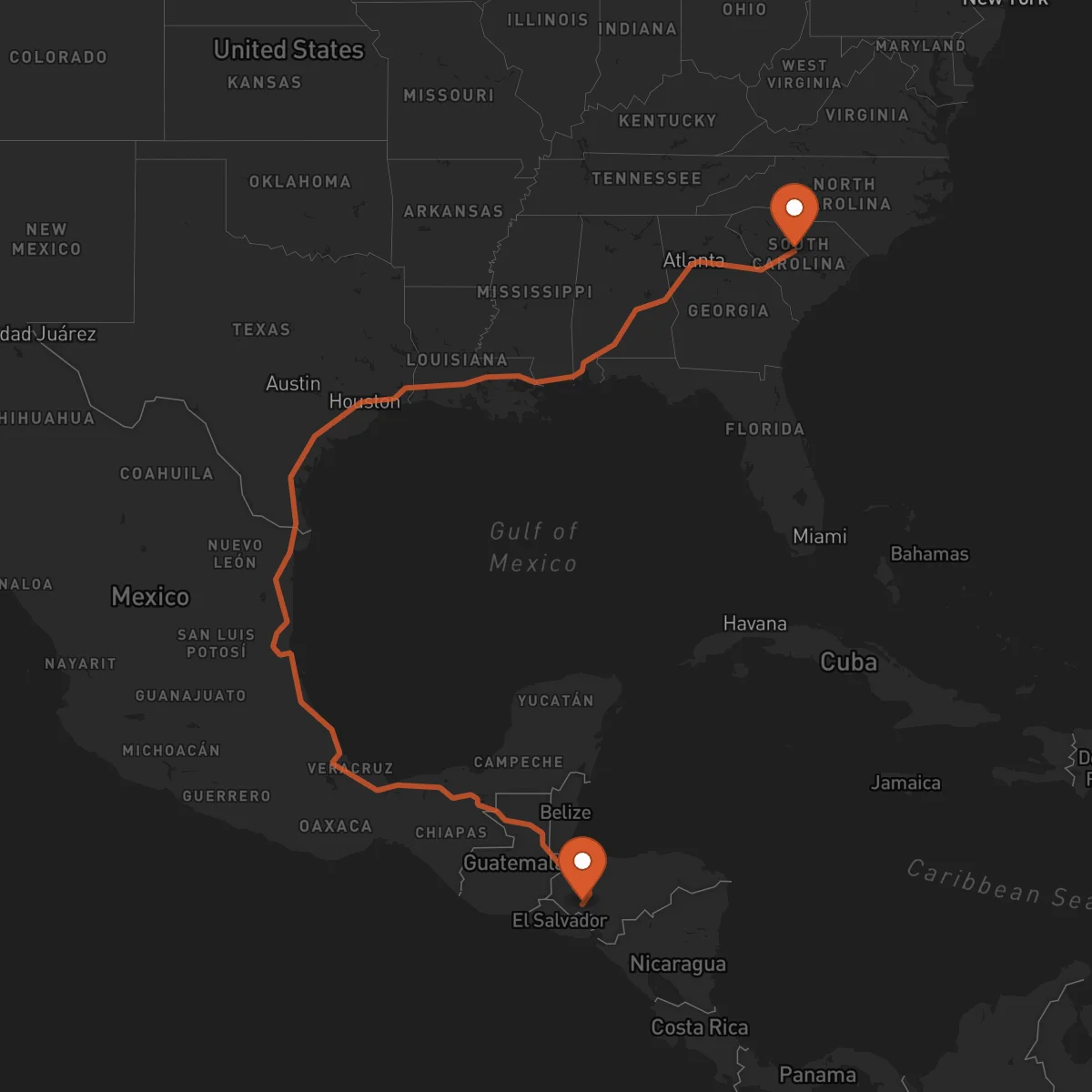 Ruta La Esperanza - Columbia