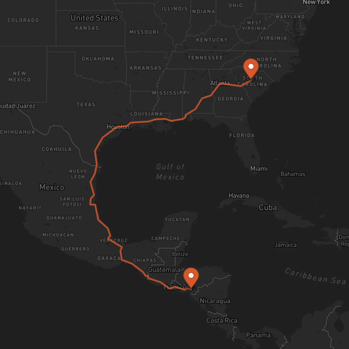 Ruta Columbia - Nacaome
