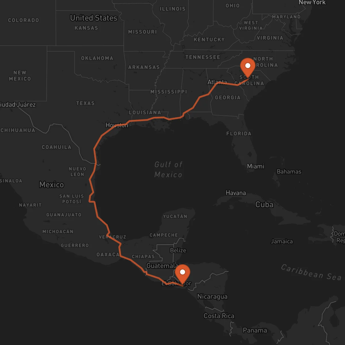 Ruta San Miguel - Columbia