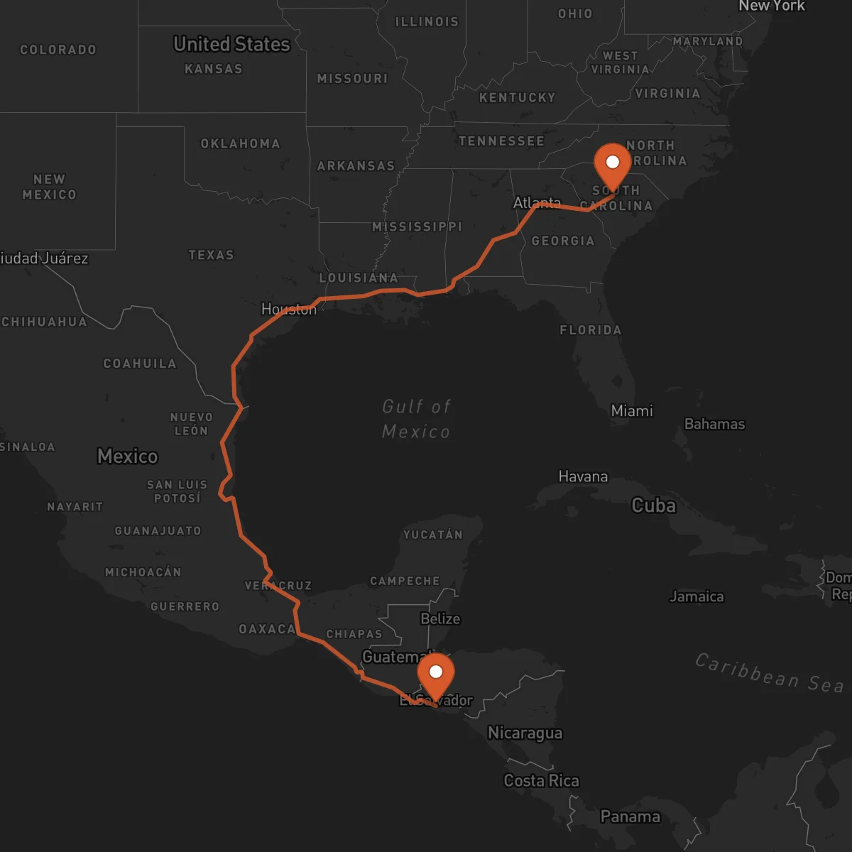 Ruta Columbia - Zacatecoluca