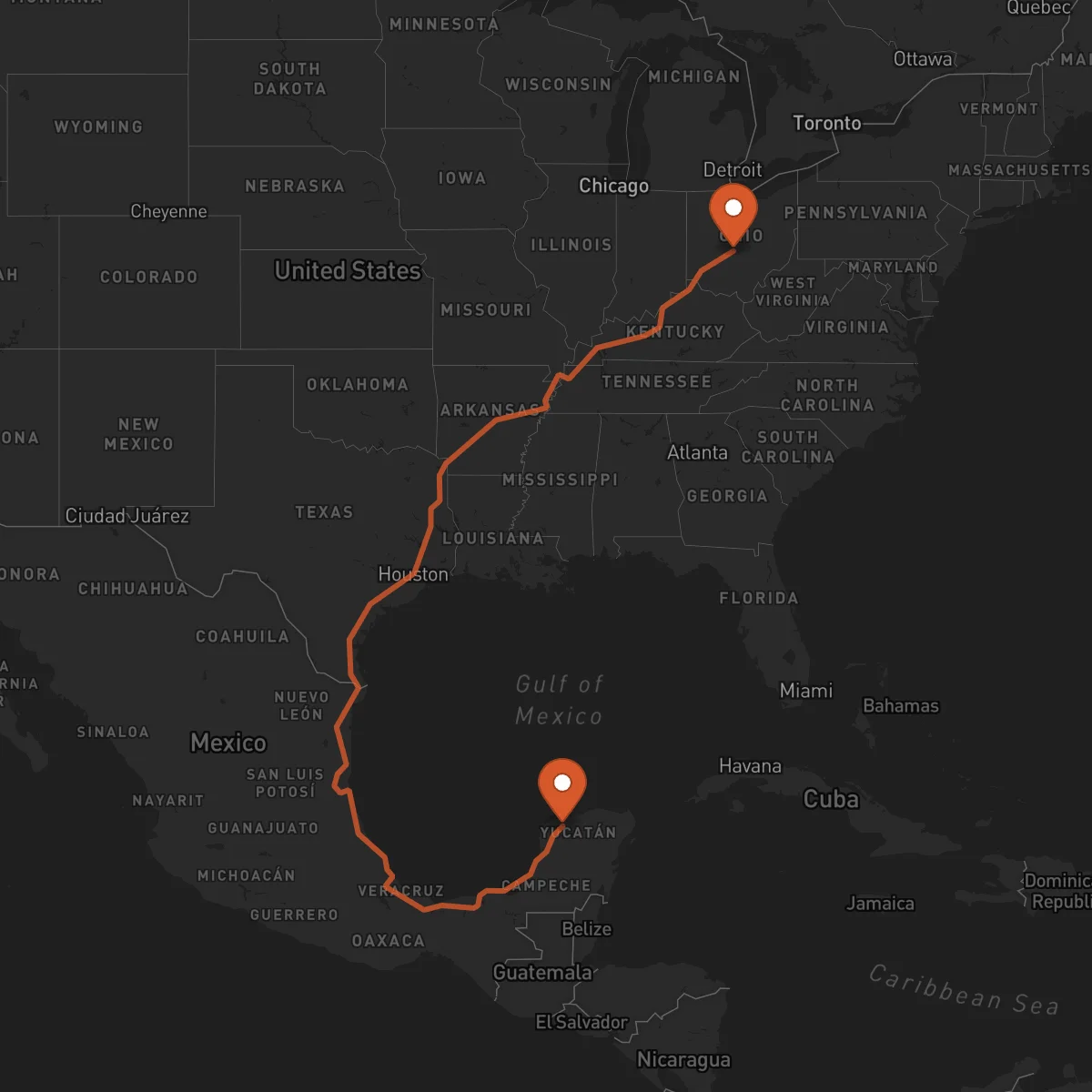 Ruta Columbus - Mérida