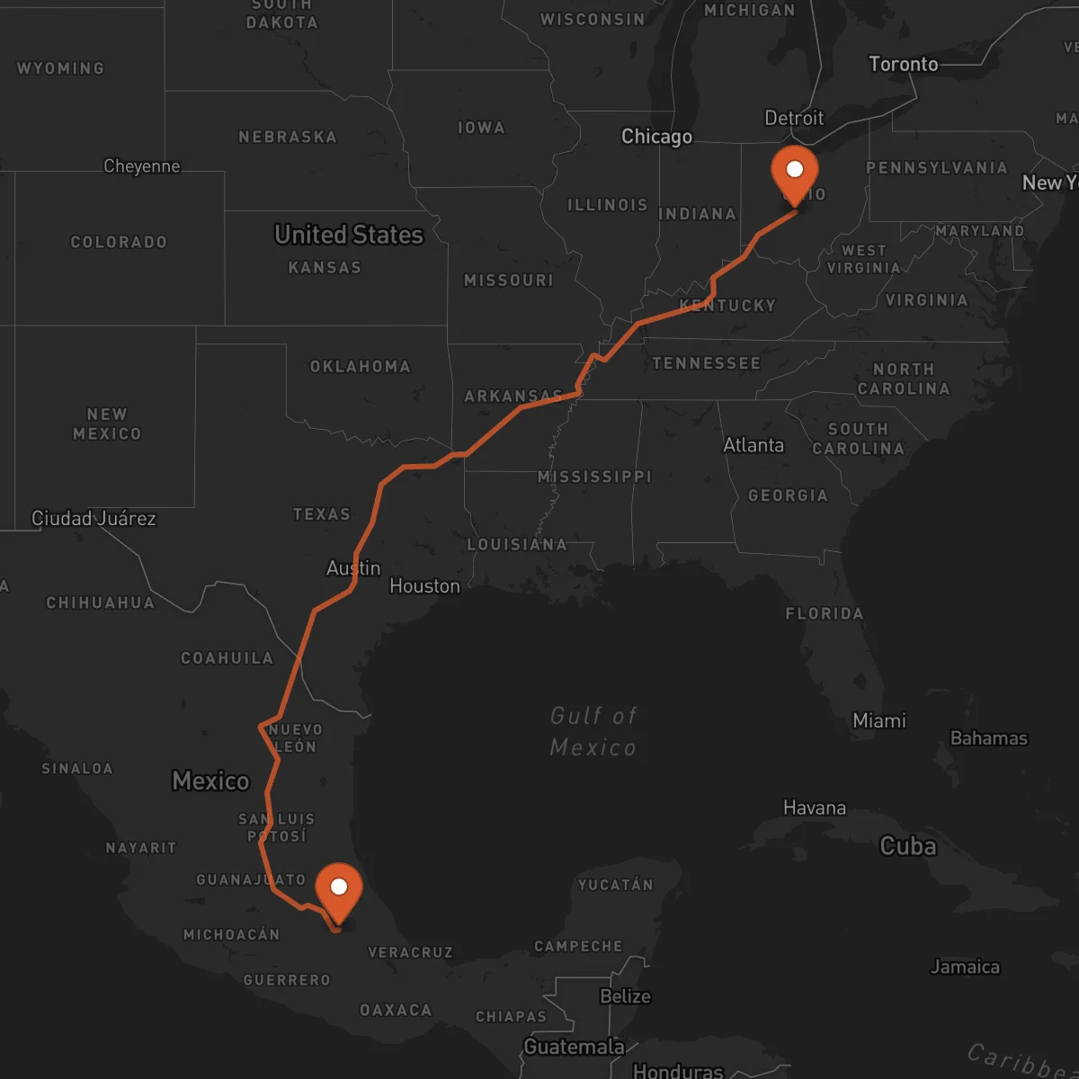 Ruta Columbus - Tlaxcala de Xicohténcatl