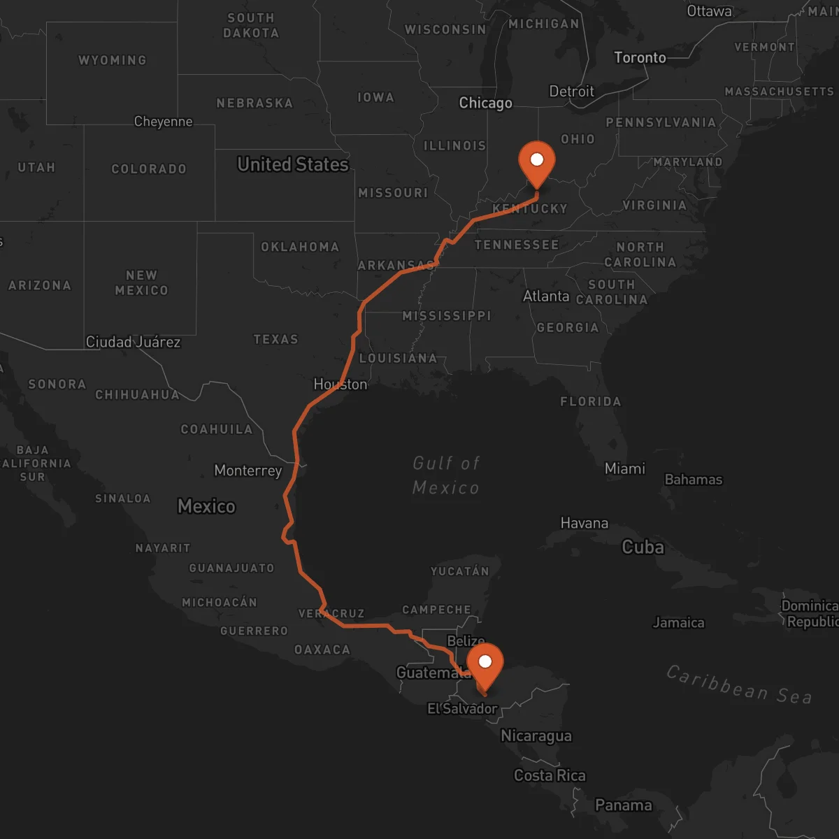 Ruta Comayagua - Frankfort