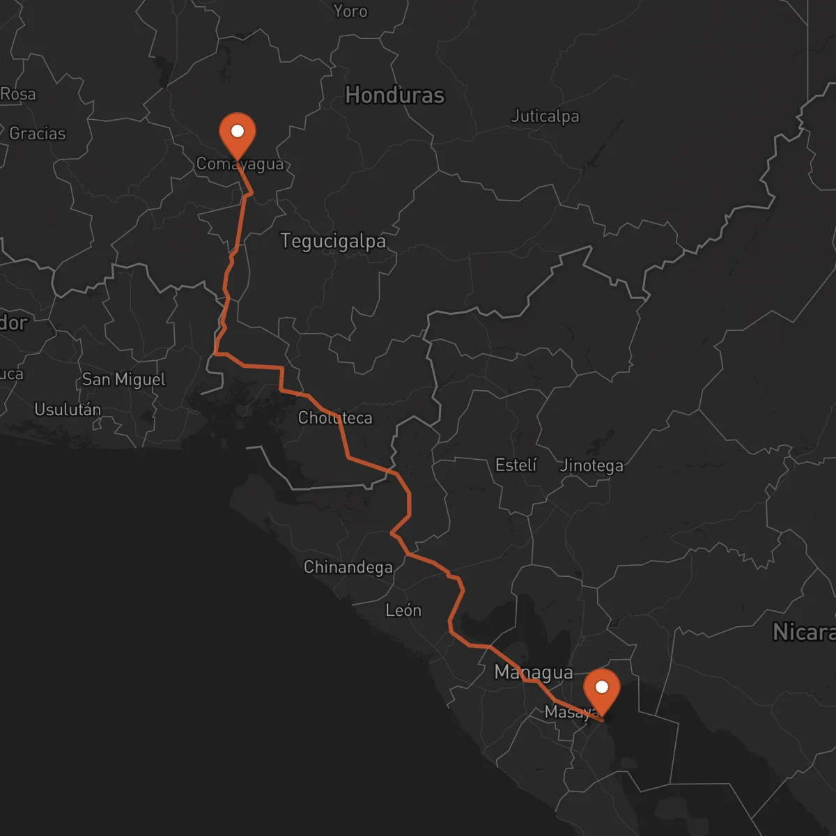 Ruta Comayagua - Granada