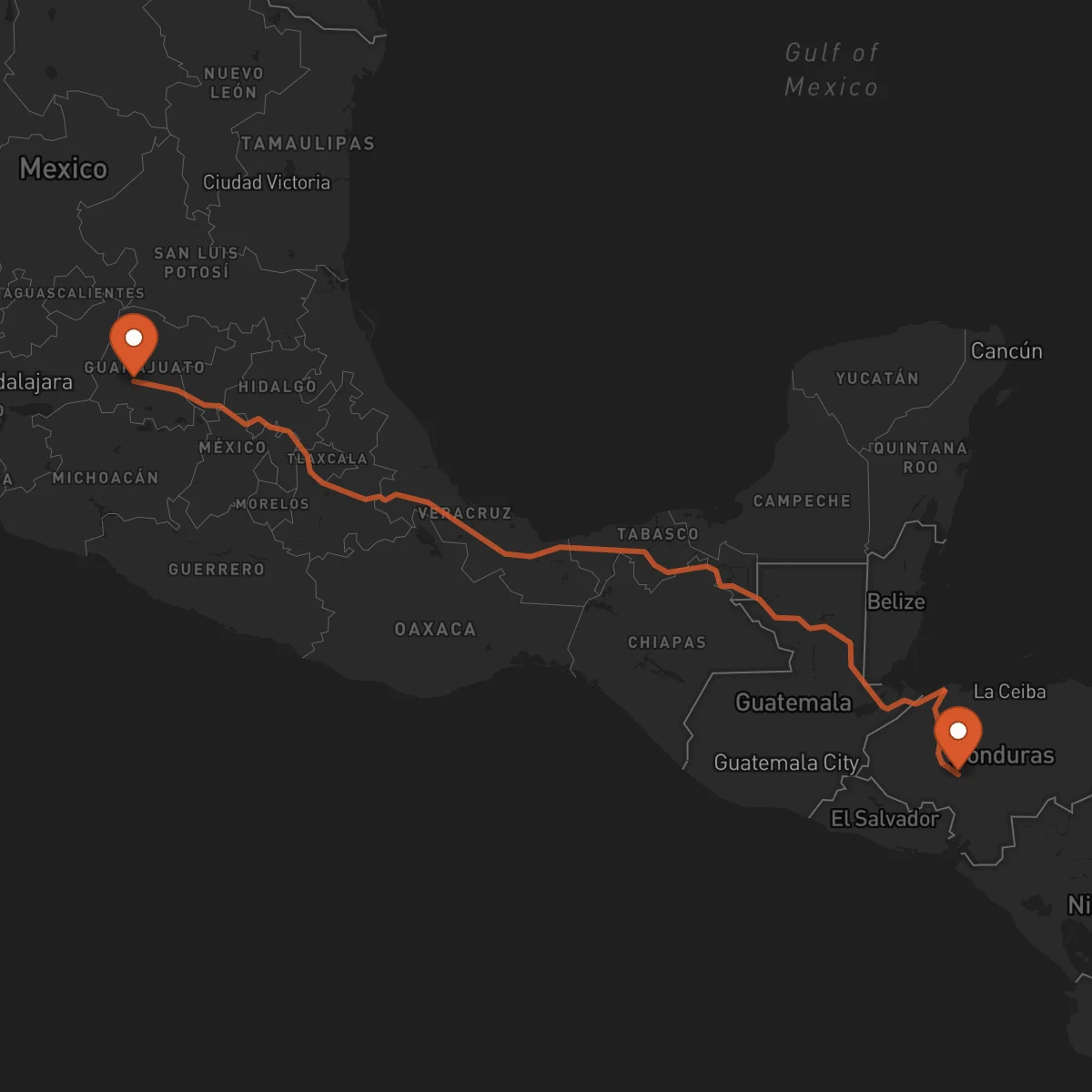 Ruta Comayagua - Irapuato