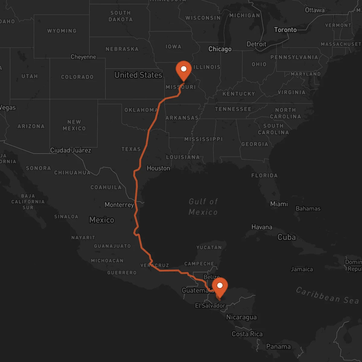 Ruta Comayagua - Jefferson City