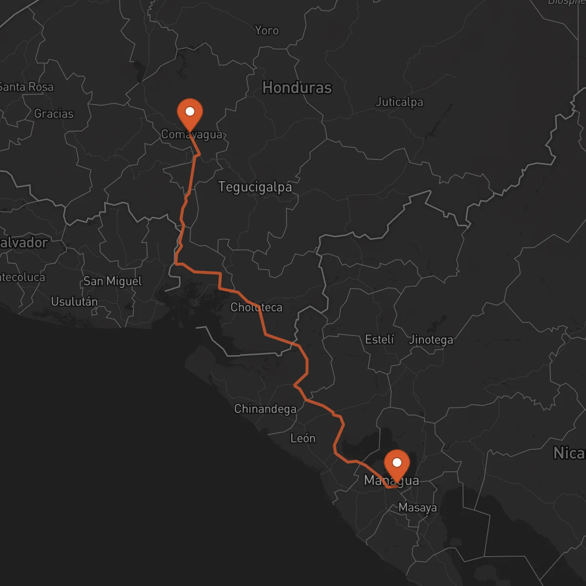 Ruta Comayagua - Managua