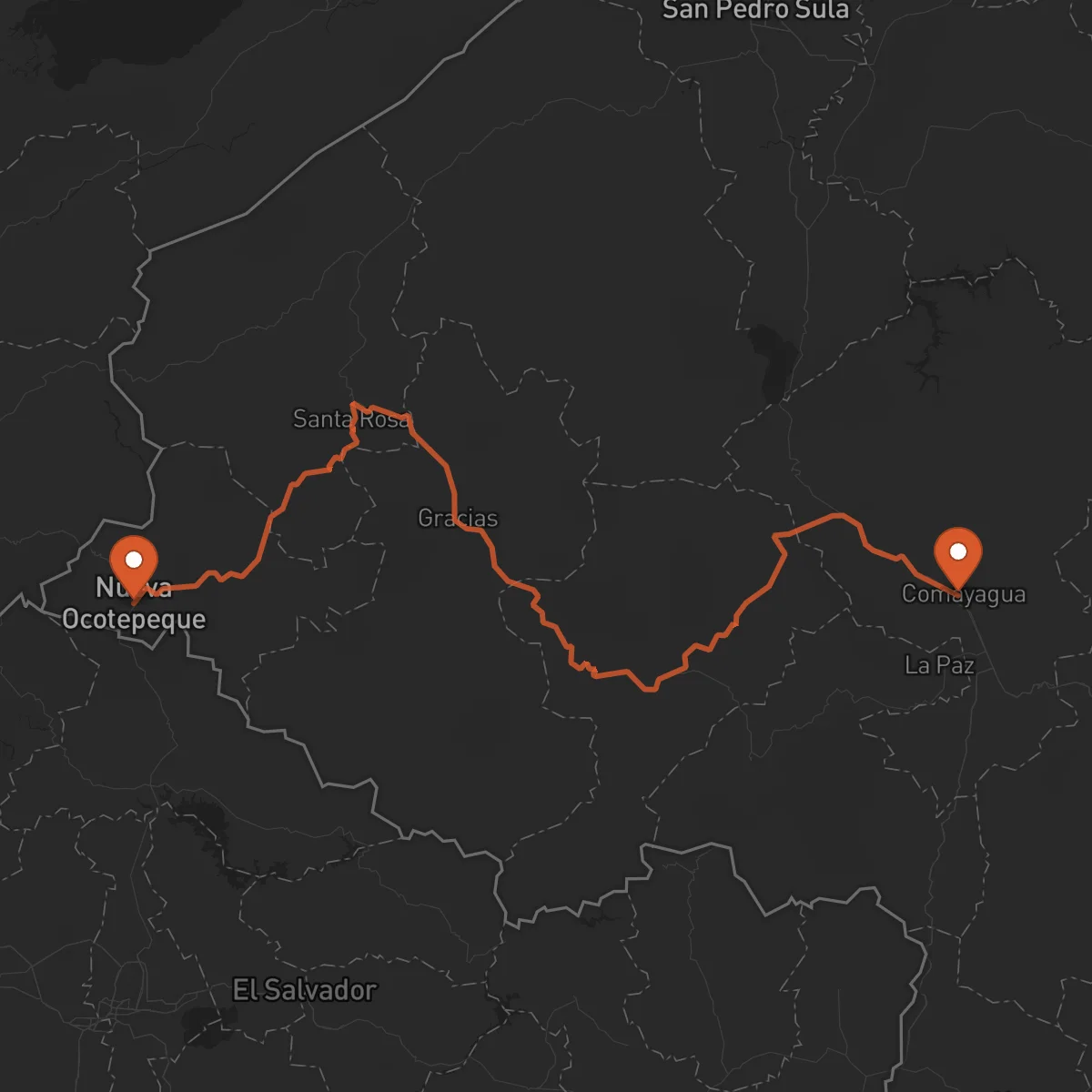 Ruta Comayagua - Ocotepeque