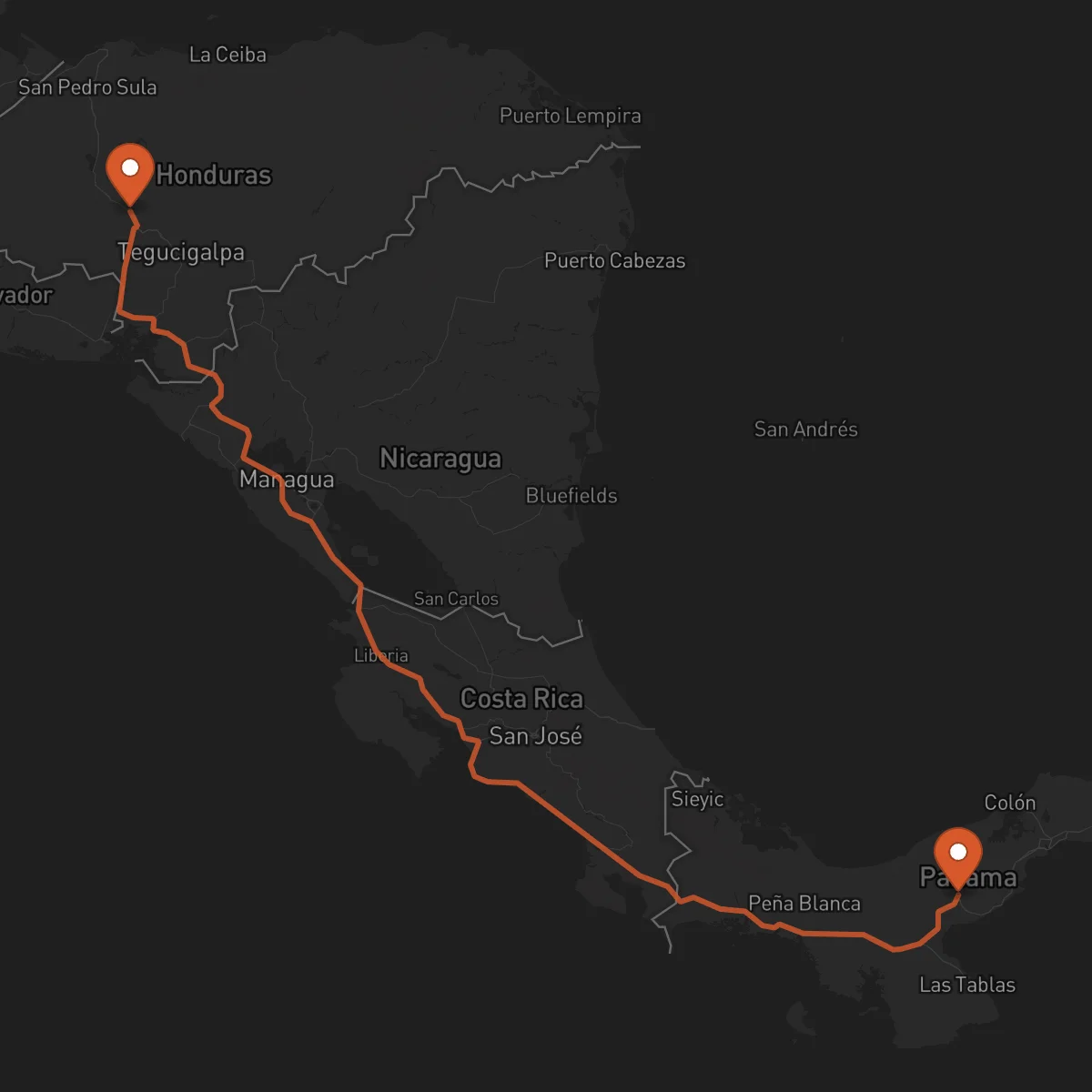 Ruta Comayagua - Penonomé