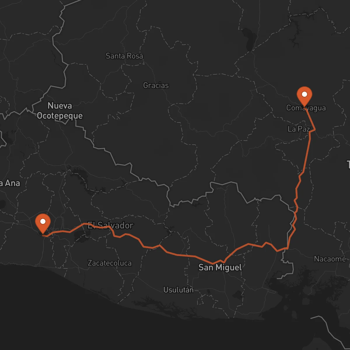 Ruta Comayagua - Santa Tecla