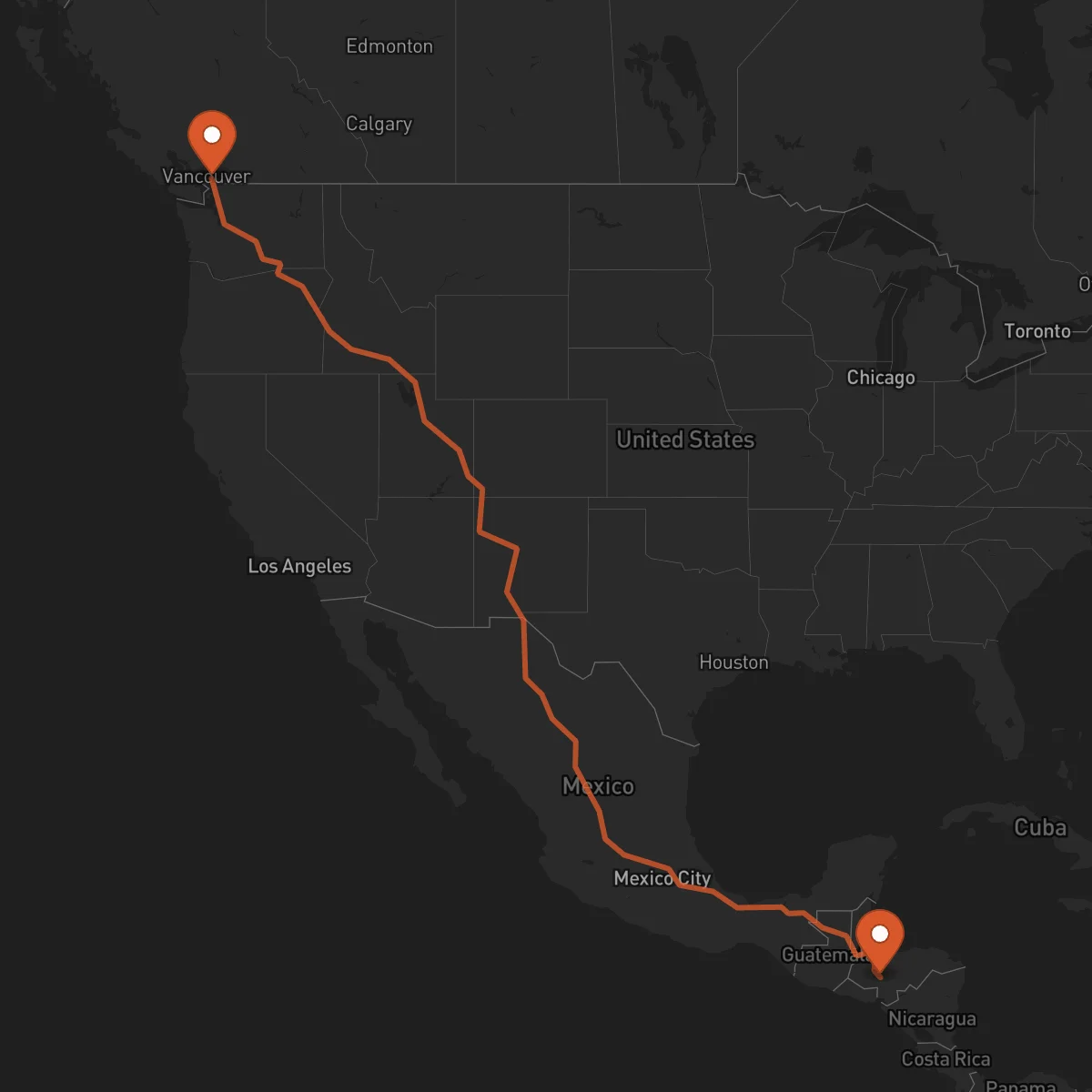 Ruta Comayagua - Surrey