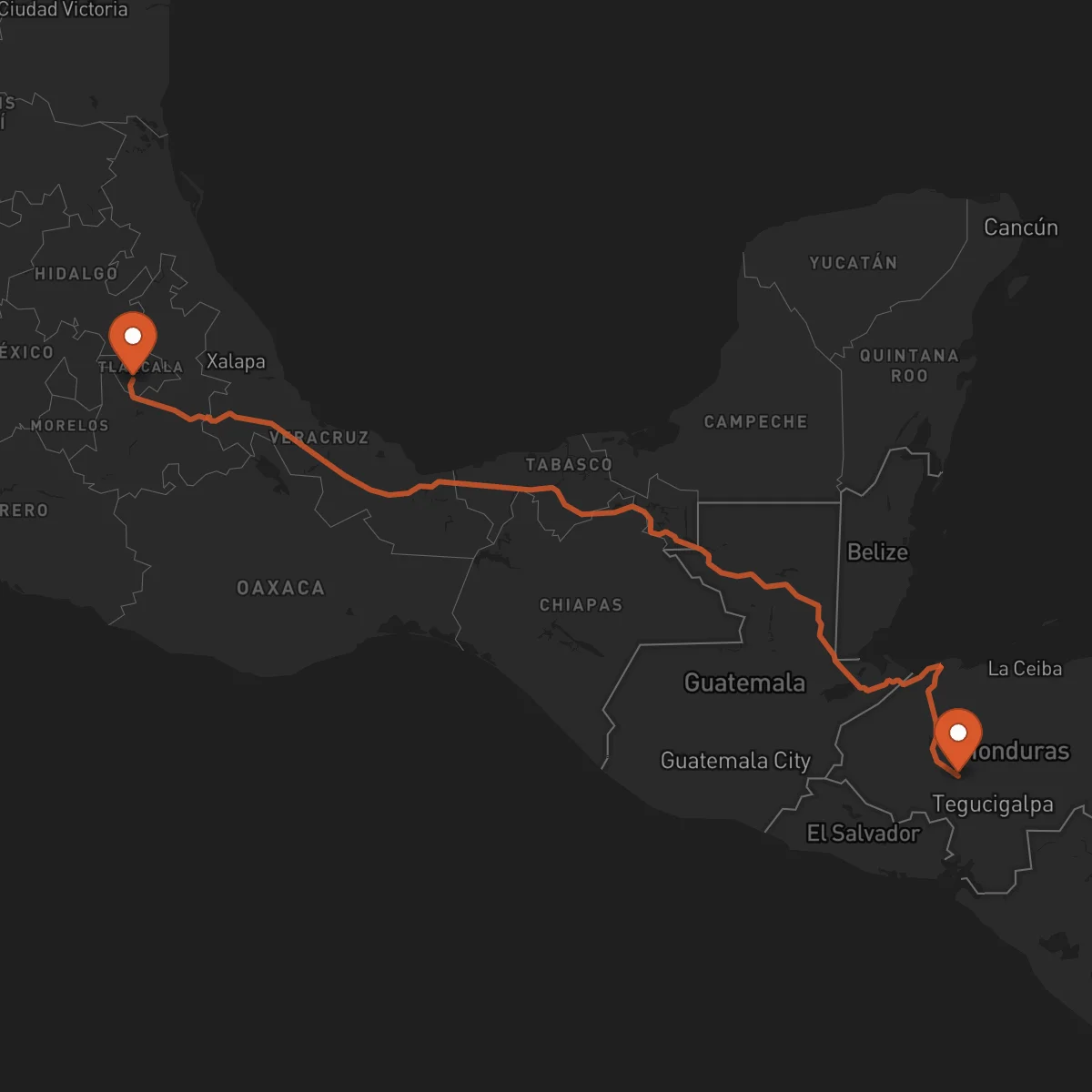 Ruta Tlaxcala de Xicohténcatl - Comayagua