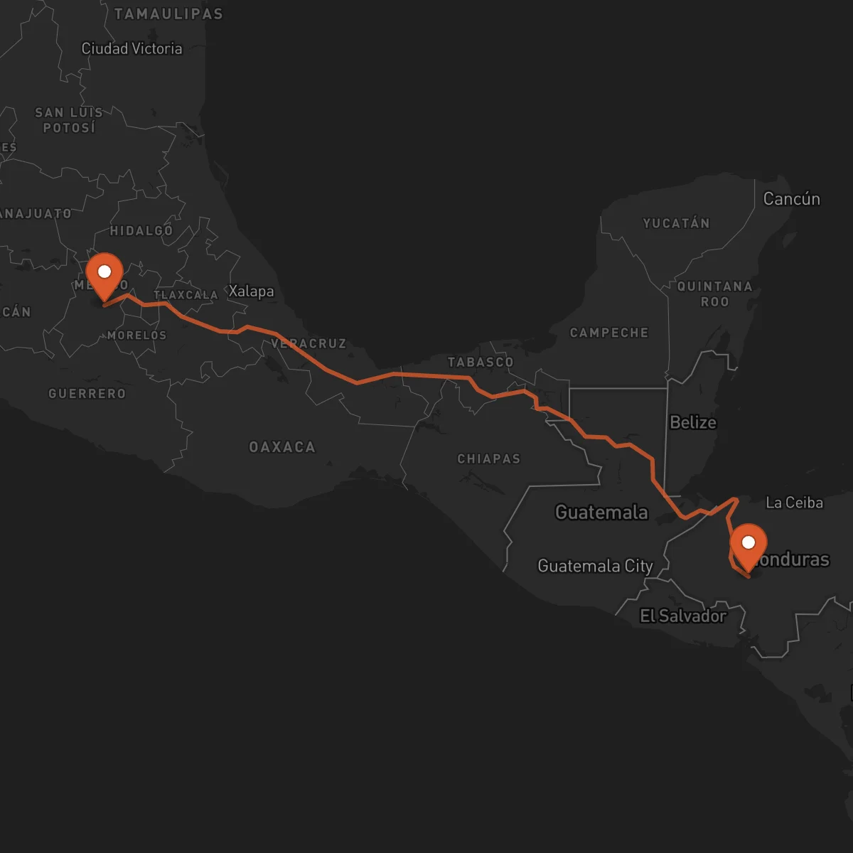 Ruta Comayagua - Toluca