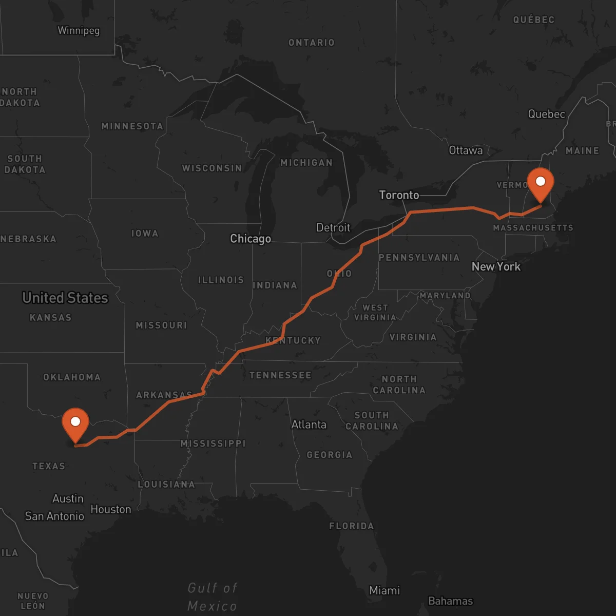 Ruta Concord - Fort Worth