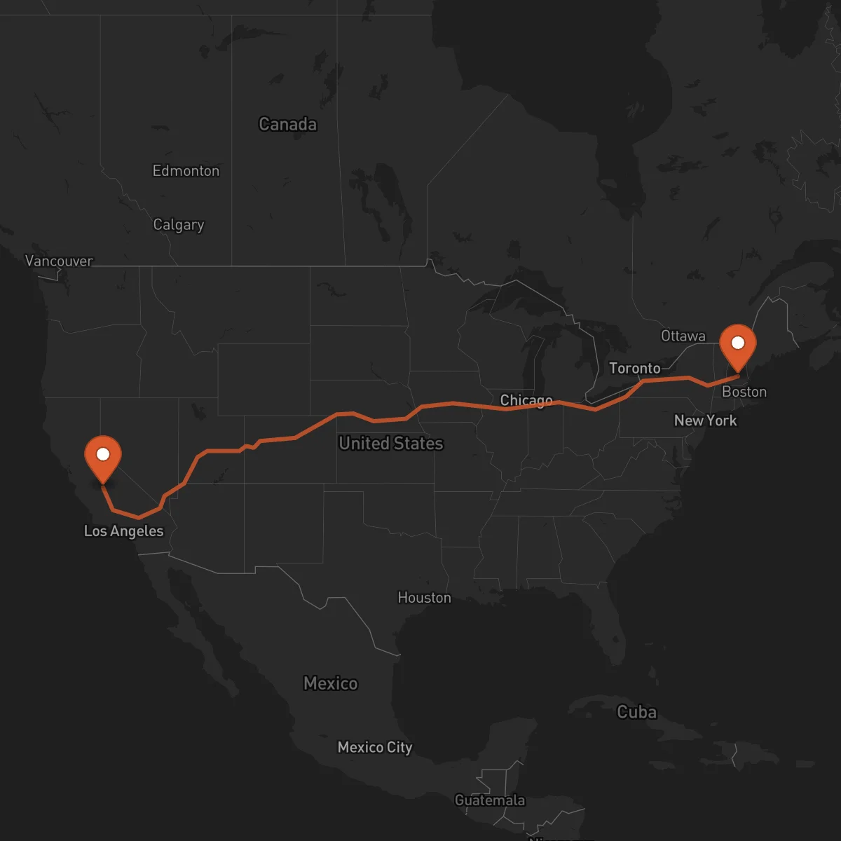 Ruta Fresno - Concord