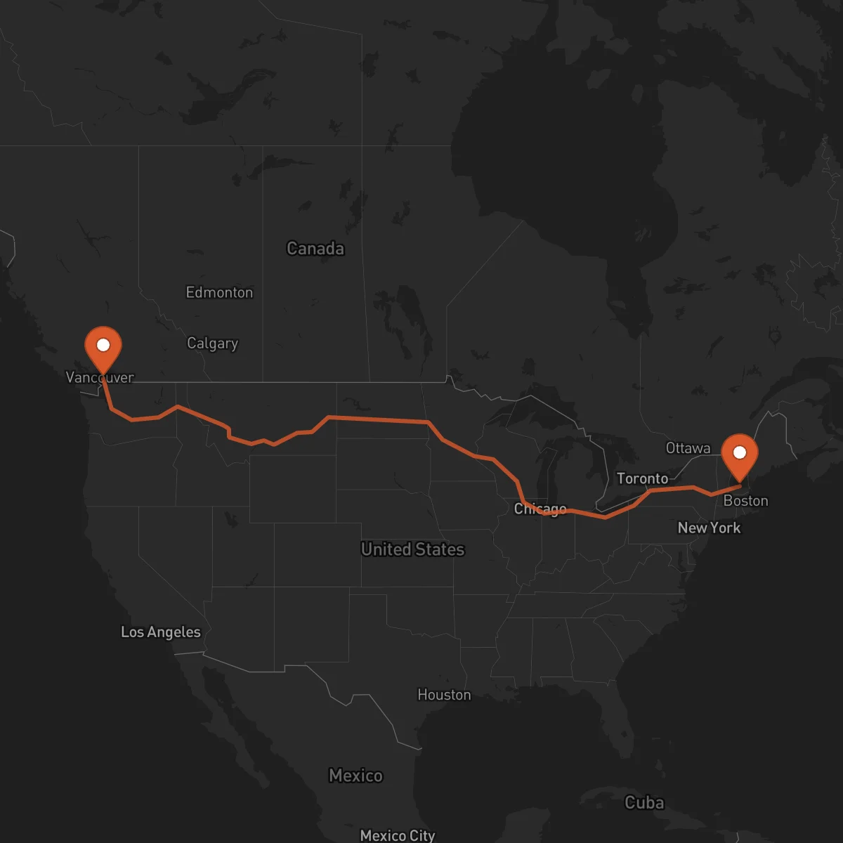 Ruta Surrey - Concord
