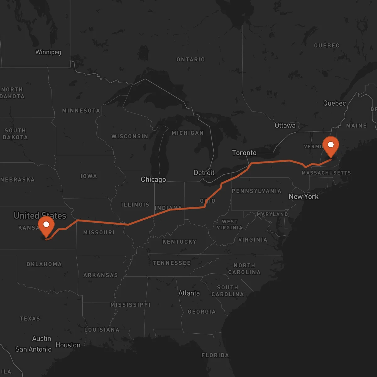 Ruta Concord - Wichita