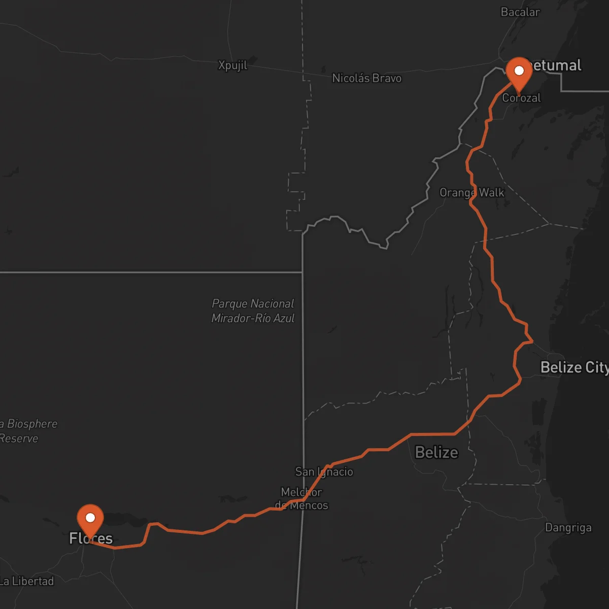 Ruta Flores - Corozal Town
