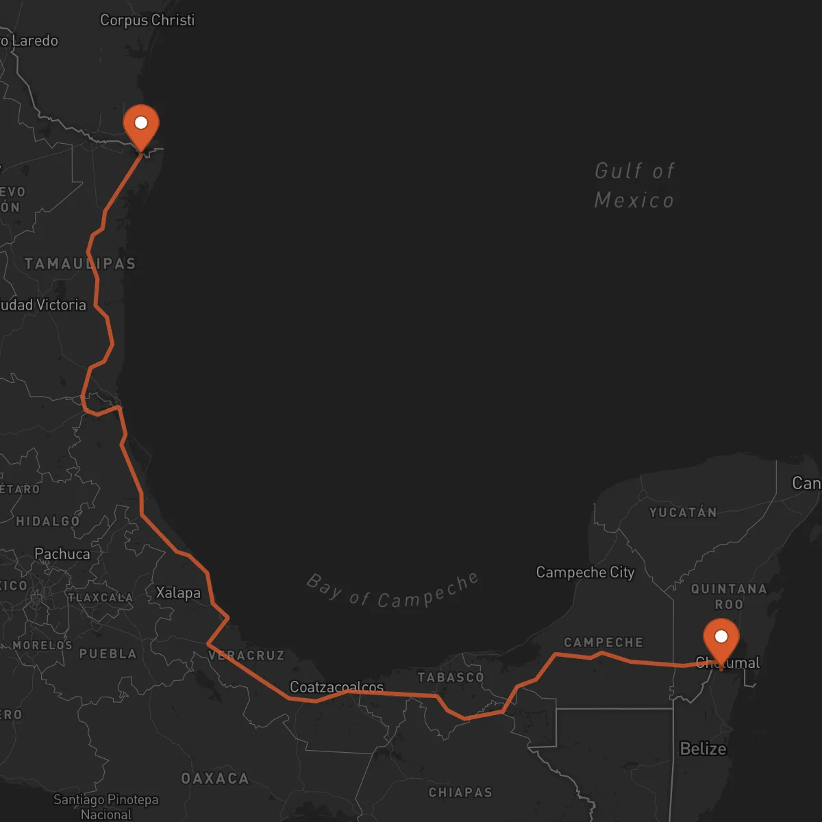 Ruta Matamoros - Corozal Town