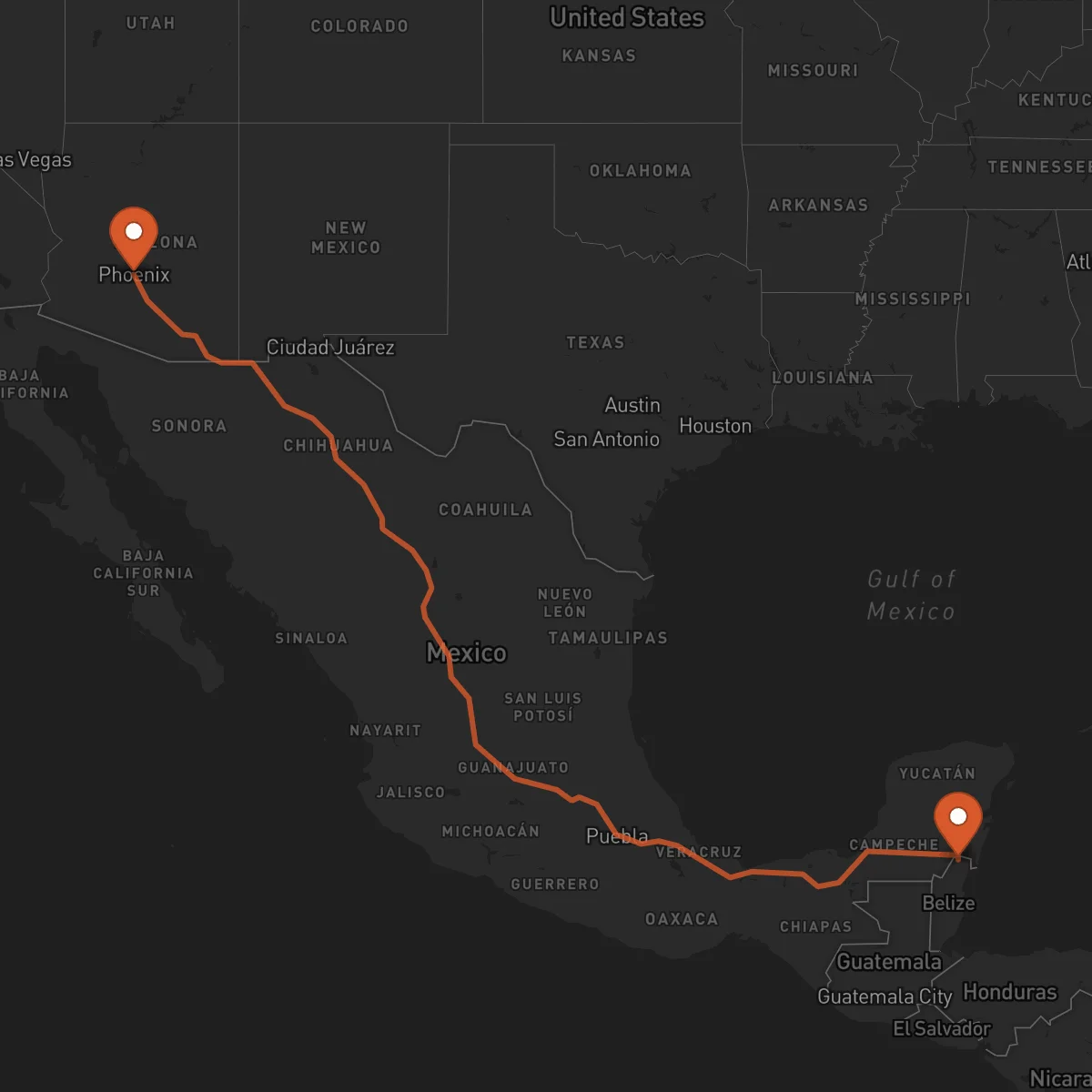 Ruta Corozal Town - Phoenix