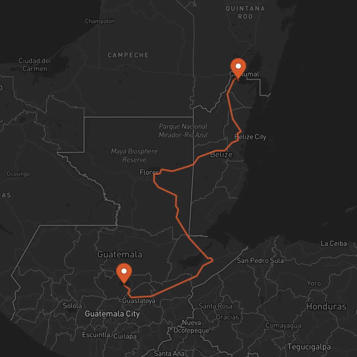 Ruta Salamá - Corozal Town