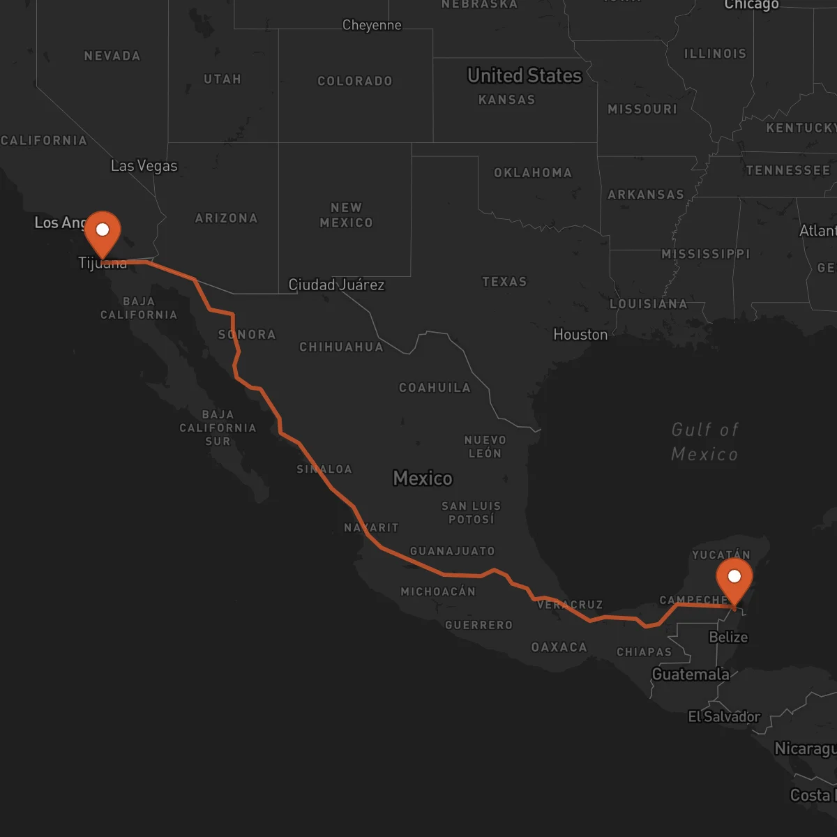 Ruta Tijuana - Corozal Town