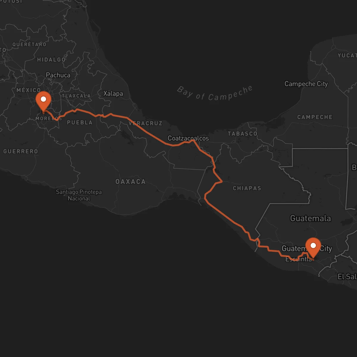 Ruta Cuernavaca - Cuilapa