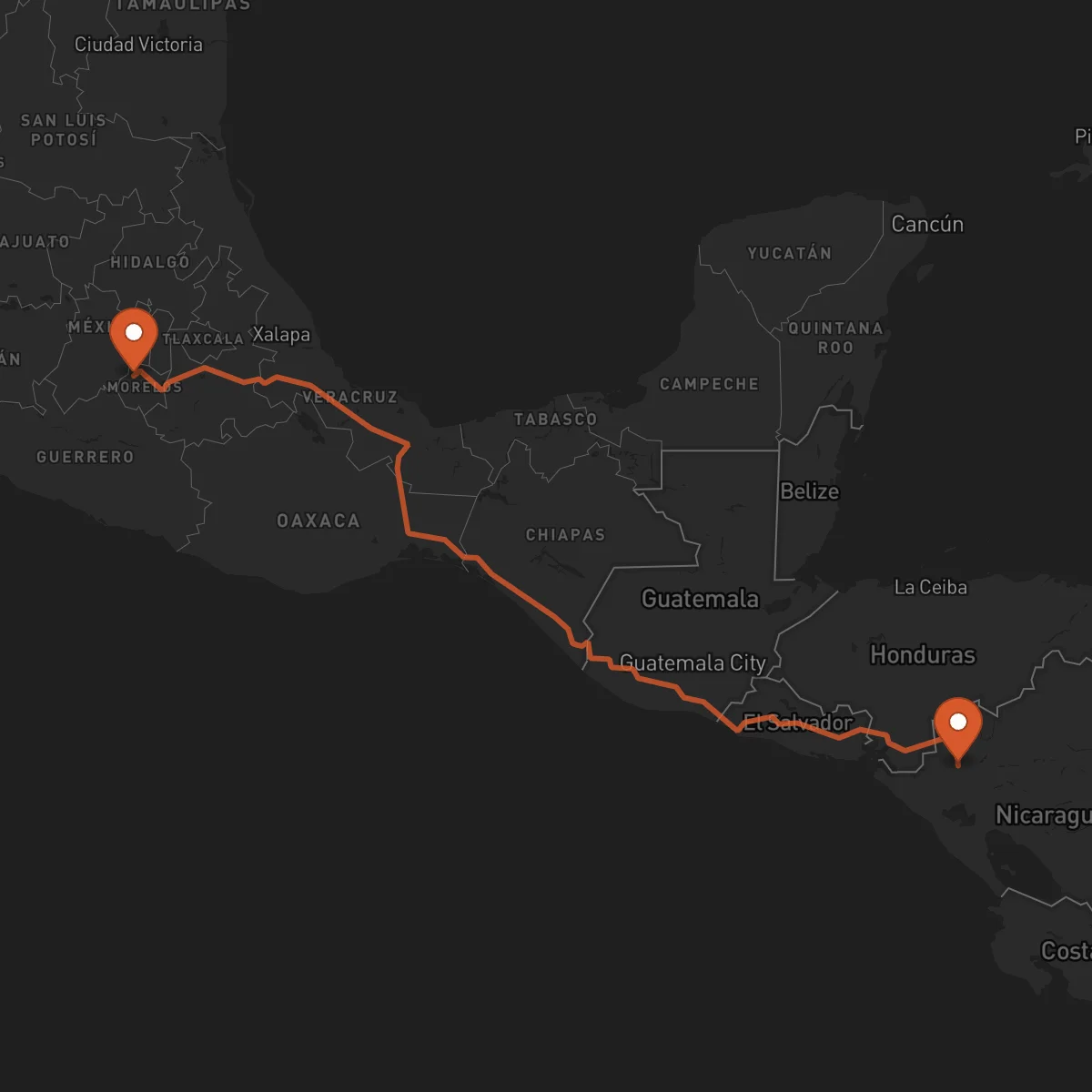 Ruta Cuernavaca - Estelí