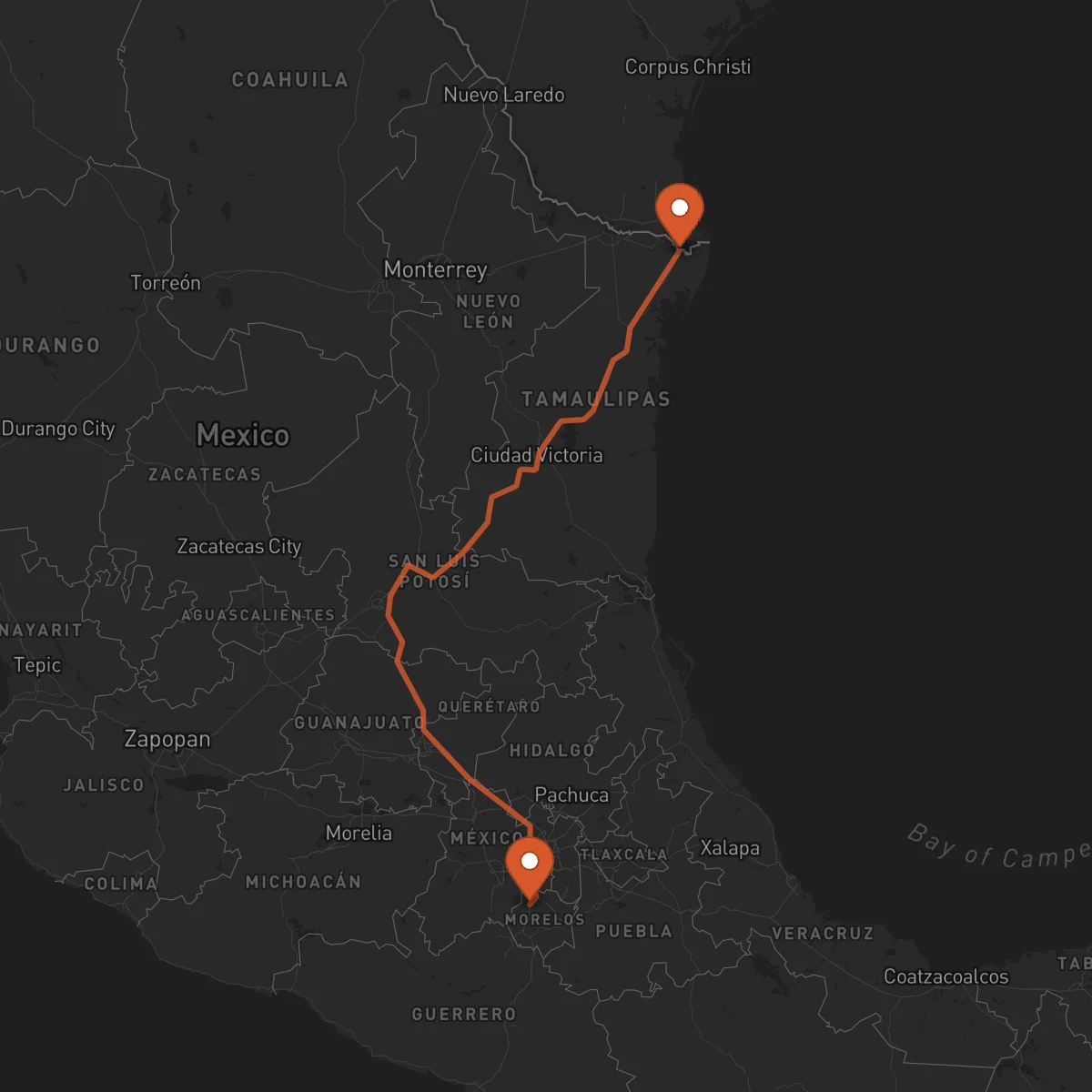 Ruta Cuernavaca - Matamoros