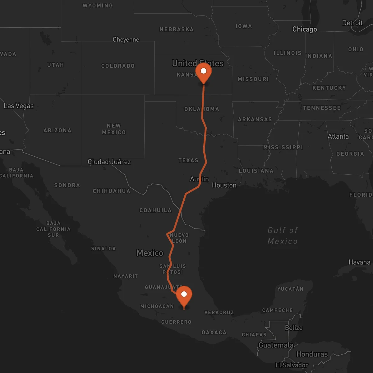 Ruta Cuernavaca - Wichita