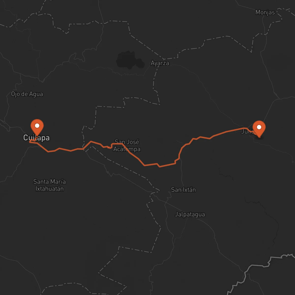 Ruta Jutiapa - Cuilapa