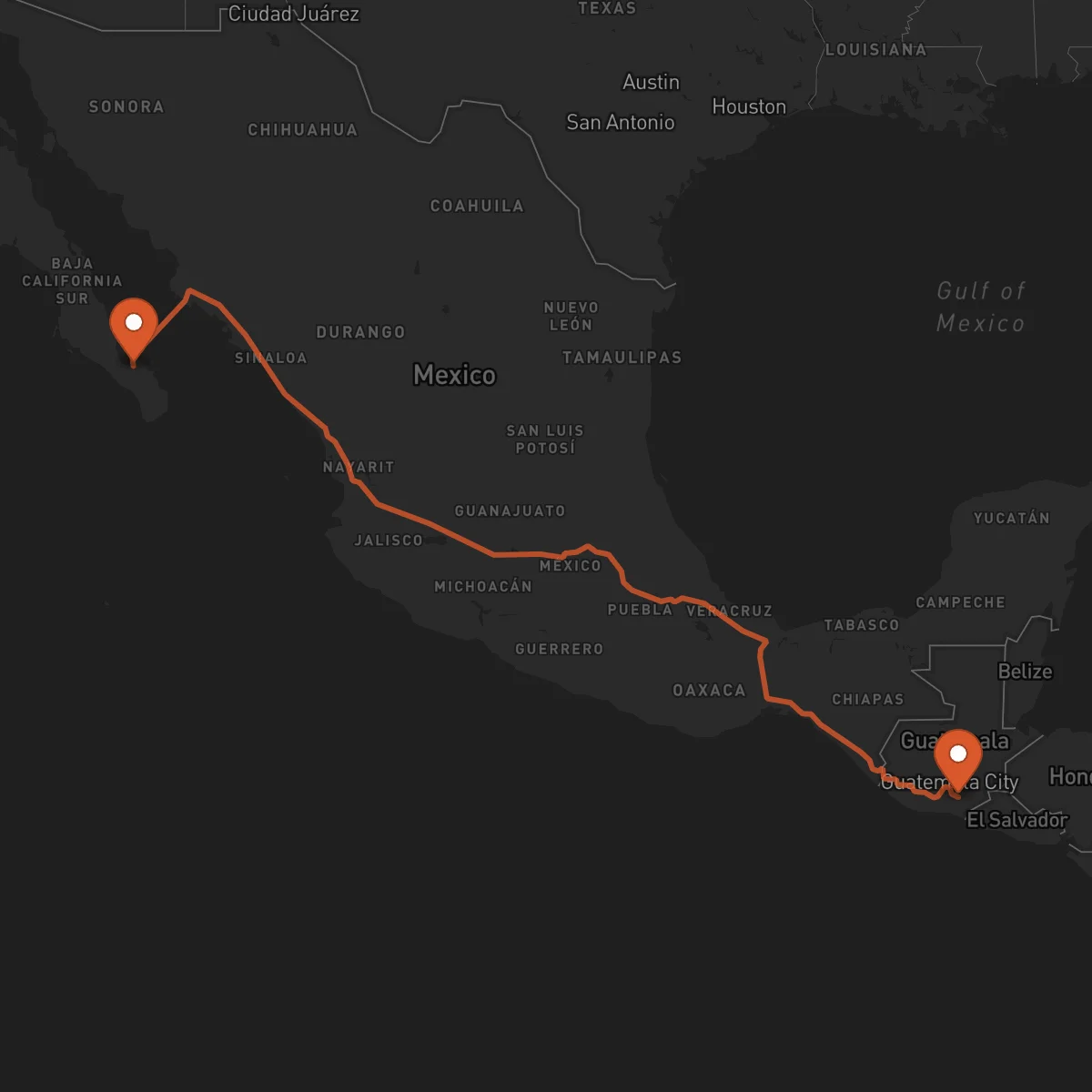 Ruta La Paz - Cuilapa